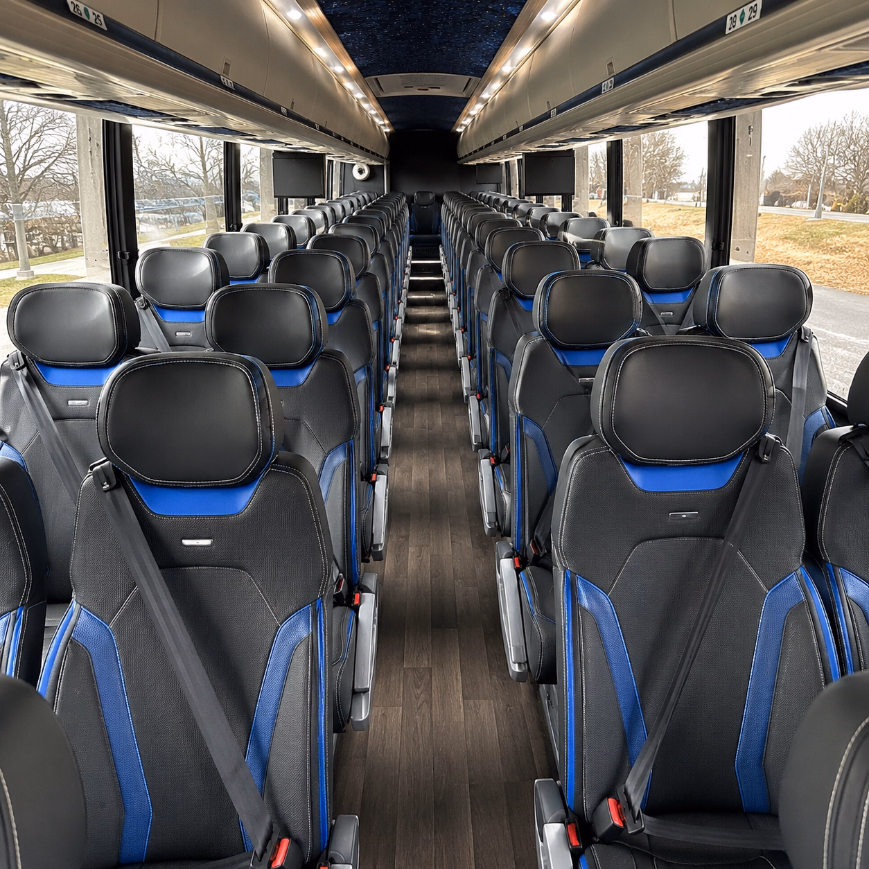 a charter bus for corporate ski retreats from westminster to the mountains
