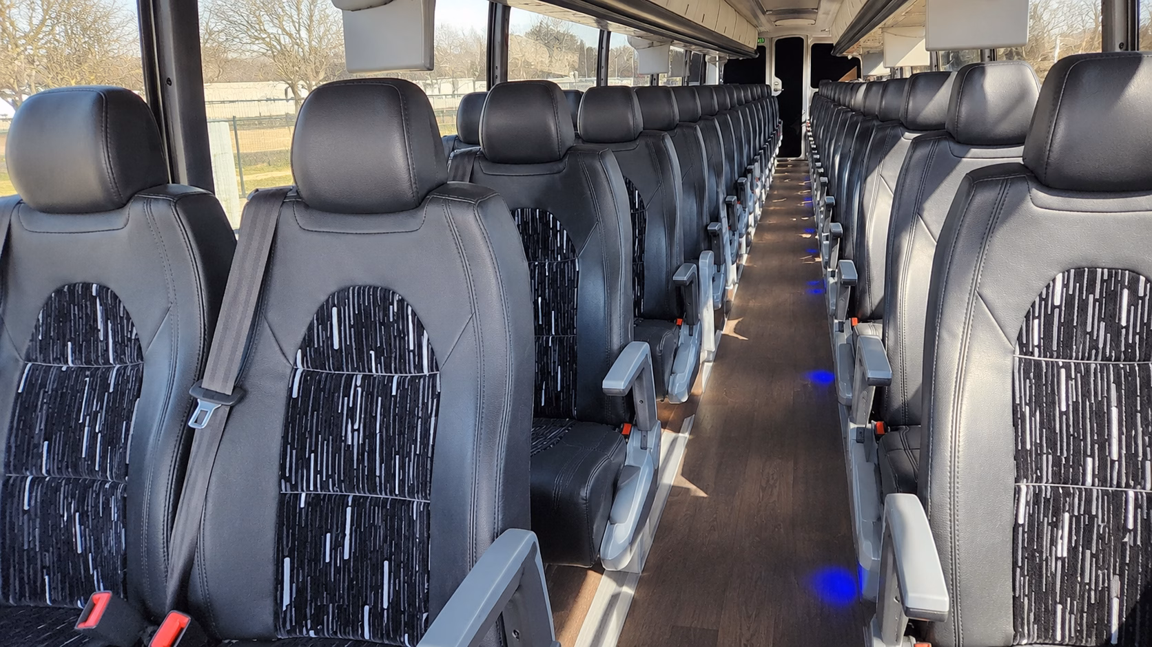 westminster charter bus interior