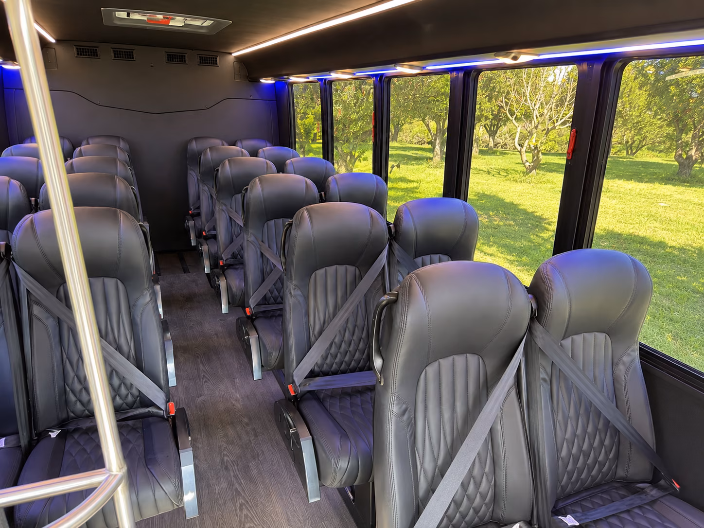 westminster wine tour brewery transportation onboard seating